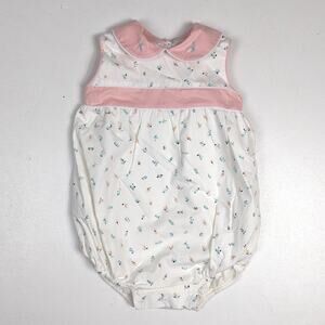 Dondolo Bubble Girls Sz 2 Bella Calico Classic Floral Preppy Boutique Cream